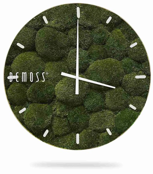 Machové hodiny BOLMOSS Natural s ciferníkom - Priemer 40 cm