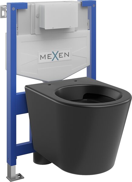 Mexen Fenix XS-F, podomietkový modul a závesné WC Rico, čierna matná, 6803372XX85