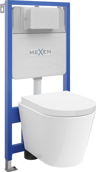 Mexen Fenix Slim, podomietkový modul a závesné WC Rico so sedátkom s pomalým dopadom, biela, 61030478000