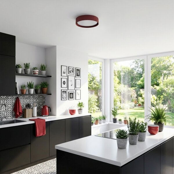 Brilagi - LED stropné svietidlo LUCIA LED/24W/230V pr. 31 cm červené