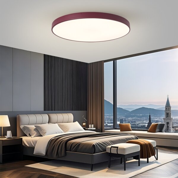 Brilagi-LED Stmievateľné svietidlo POOL SMART LED/128W/230V 100 cm Wi-Fi Tuya+diaľkové ovládanie bordová
