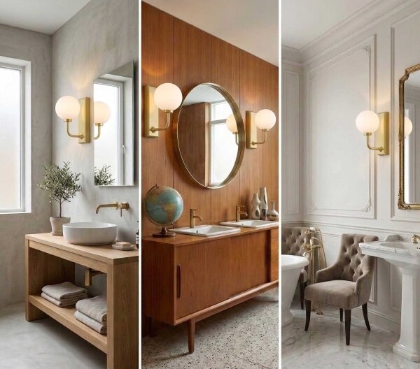 Open Design OR85600 - Nástenné svietidlo do kúpeľne ERO 1xG9/9W/230V IP44 mosadz