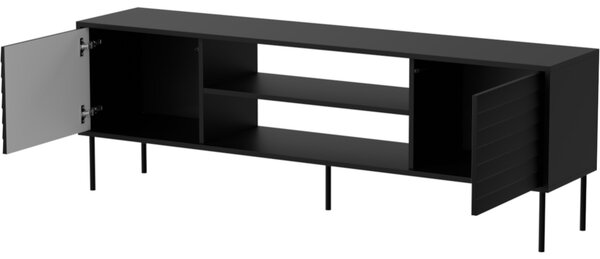 MEBLINE Komoda RTV AKAGI 180 EF čierna