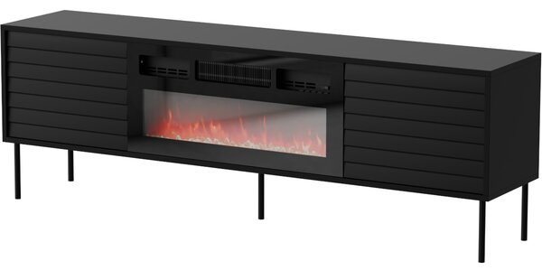 MEBLINE Komoda RTV s krbom AKAGI 180 EF čierna