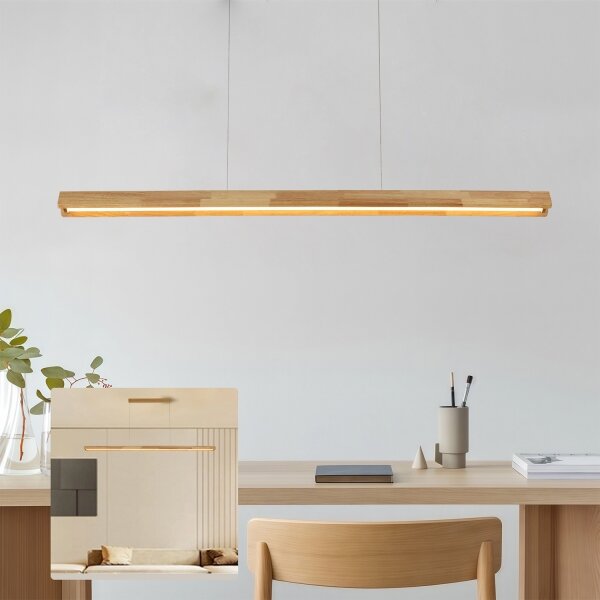Brilagi - LED luster na lanku UMEA WOOD LED/40W/230V 150 cm drevo