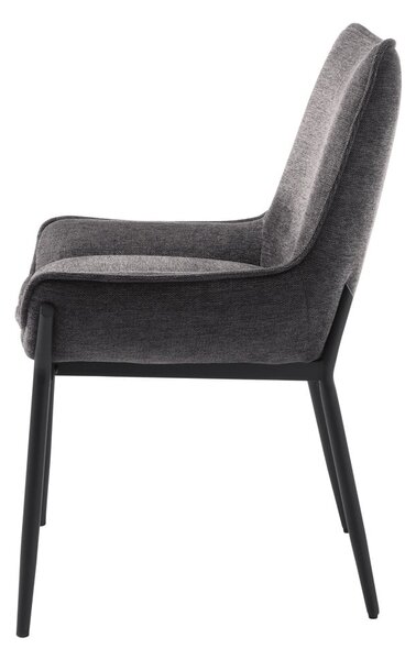 Tmavosivá jedálenská stolička Calgary – Unique Furniture