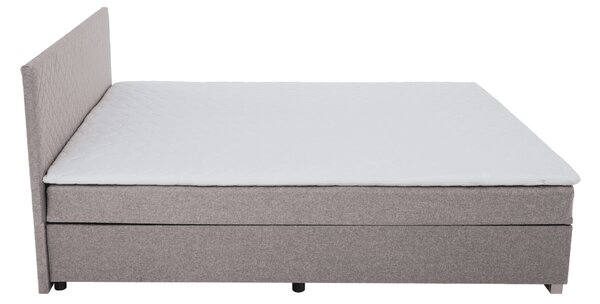 KONDELA Boxspringová posteľ, sivohnedá Taupe, 160x200, ADARA