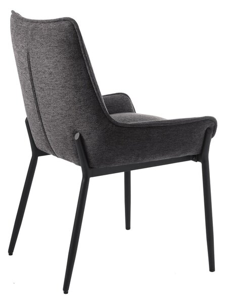 Tmavosivá jedálenská stolička Calgary – Unique Furniture