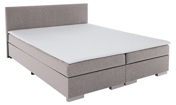 KONDELA Boxspringová posteľ, sivohnedá Taupe, 160x200, ADARA