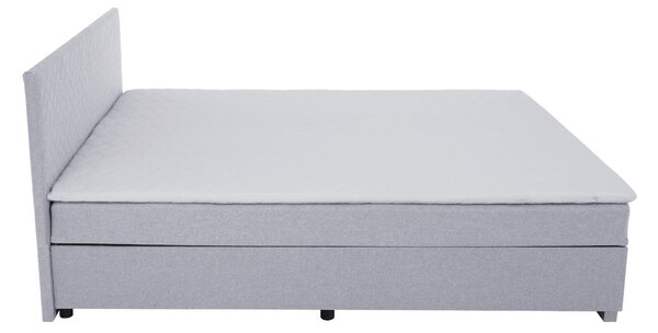 KONDELA Boxspringová posteľ, svetlosivá, 140x200, ADARA