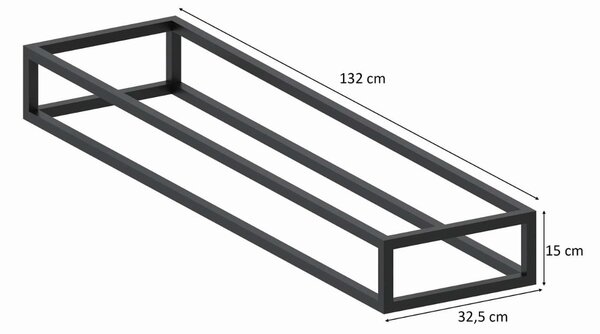TV STOLÍK ELEGANTE 150 cm BIELY VYSOKÝ LESK + BIELY OCEĽOVÝ PODSTAVEC