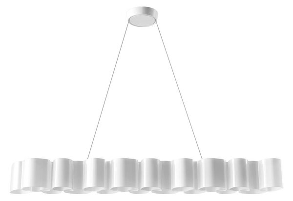 LED závesné svietidlo Honey, stmievateľné, dĺžka 139 cm, Biela / opálová, Obývacia izba / jedáleň, Plast, Moderný, Závesné svietidlo