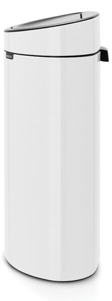 Biely dotykový oceľový odpadkový kôš 40 l Touch Bin – Brabantia