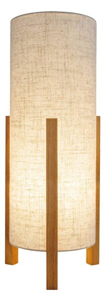 Stolová lampa 3193, drevo, ľanový textil, výška 52 cm, Svetlé drevo, Obývacia izba / jedáleň, Drevo, Škandinávsky, Stojacie svietidlo