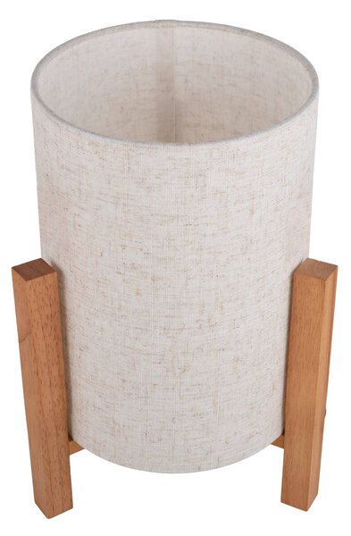 Stolová lampa 3193, drevo, ľanový textil, výška 32 cm, Svetlé drevo, Obývacia izba / jedáleň, Drevo, Škandinávsky, Stojacie svietidlo