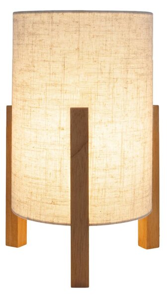 Stolová lampa 3193, drevo, ľanový textil, výška 32 cm, Svetlé drevo, Obývacia izba / jedáleň, Drevo, Škandinávsky, Stojacie svietidlo