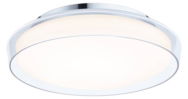 Paulmann Luena stropné LED svetlo, IP44, chróm, Ø 35 cm, Chrómová / strieborná, Obývacia izba / jedáleň, kov, Moderný, Závesné svietidlo