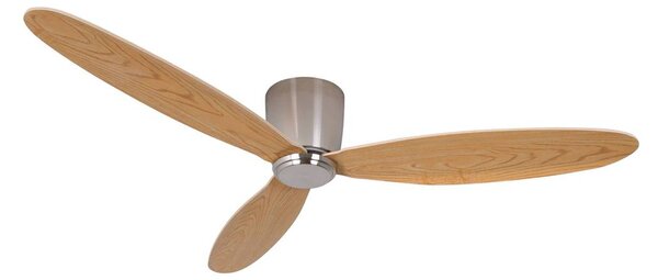 Beacon Lighting stropný ventilátor Airfusion Radar teak Ø 132 cm tichý, Svetlé drevo, Obývacia izba / jedáleň, Drevo, Moderný