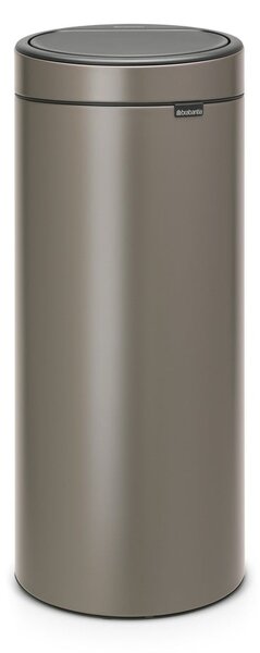 Sivý dotykový oceľový odpadkový kôš 30 l Touch Bin – Brabantia