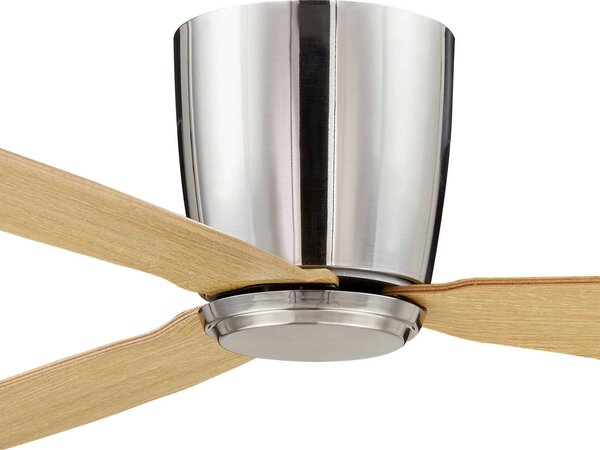Beacon Lighting stropný ventilátor Airfusion Radar teak Ø 132 cm tichý, Svetlé drevo, Obývacia izba / jedáleň, Drevo, Moderný