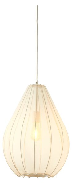 Béžové závesné svietidlo s textilným tienidlom ø 38 cm Itela – Light & Living