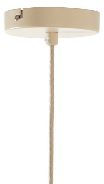 Béžové závesné svietidlo s textilným tienidlom ø 39 cm Elati – Light & Living