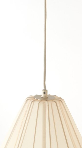 Béžové závesné svietidlo s textilným tienidlom ø 38 cm Itela – Light & Living