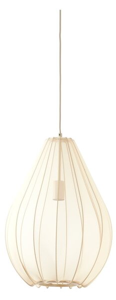 Béžové závesné svietidlo s textilným tienidlom ø 38 cm Itela – Light & Living