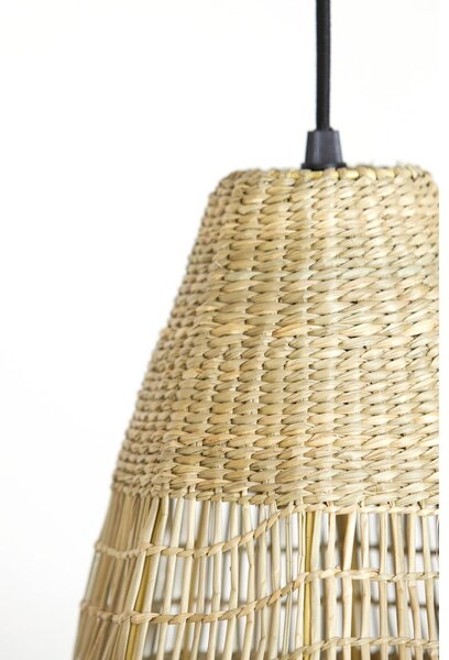 Závesné svietidlo v prírodnej farbe s tienidlom z morskej trávy ø 20 cm Latika – Light & Living