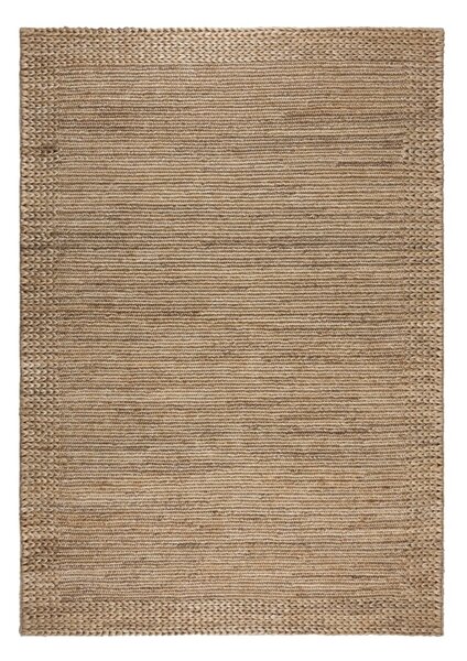 Ručne tkaný kenafový koberec v prírodnej farbe 120x170 cm Drew Border – Flair Rugs