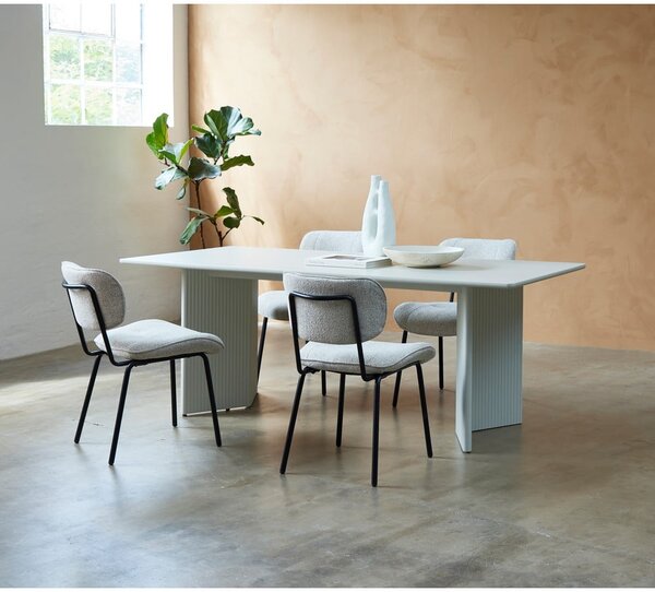 Svetlosivý jedálenský stôl 90x200 cm Palma – Unique Furniture