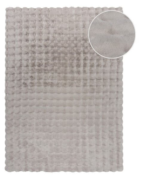 Svetlosivá syntetická kožušina 180x290 cm Waffle Faux Fur – Flair Rugs