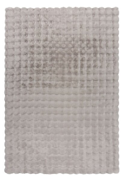 Svetlosivá syntetická kožušina 180x290 cm Waffle Faux Fur – Flair Rugs