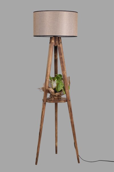 ASIR Stojacia lampa KOYU hnedá