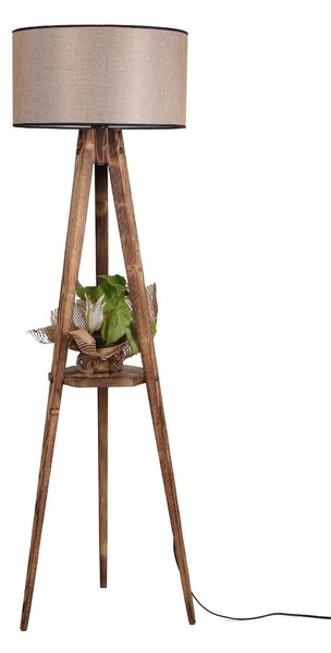ASIR Stojacia lampa KOYU hnedá