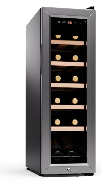Klarstein Shiraz Premium Smart, Chladnička na víno, 12 Slim na 12 fliaš