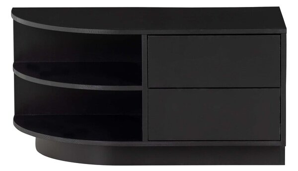 Čierna TV zostava z borovicového dreva 206x40 cm Finca – WOOOD
