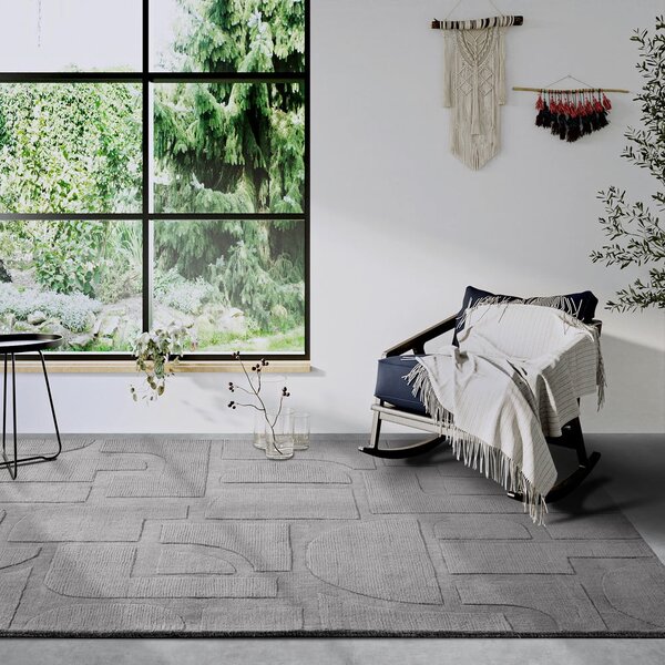Sivý ručne tkaný vlnený koberec 120x170 cm Alexis – Villeroy&Boch