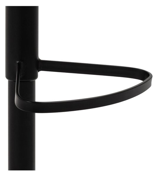 Čierno-sivá barová stolička s nastaviteľnou výškou (výška sedadla 55 cm) Patricia – Actona