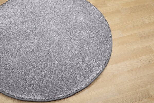 Vopi, Kusový koberec Apollo Soft šedý kruh, 100x100 (priemer) kruh, šedá, chodba / predsieň