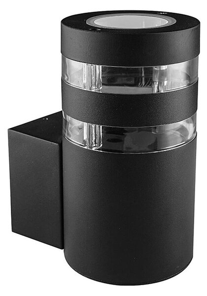 Prezent 31306 - Vonkajšie nástenné svietidlo DAIMA 1xGU10/10W/230V IP44 čierna