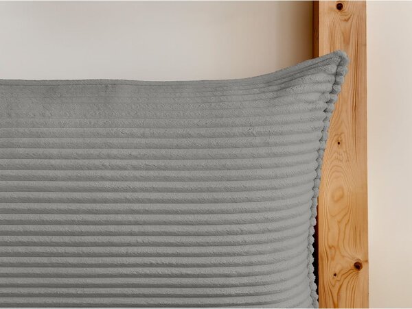 Sivá čalúnená dvojlôžková posteľ s úložným priestorom a roštom 160x200 cm Jade – Bobochic Paris