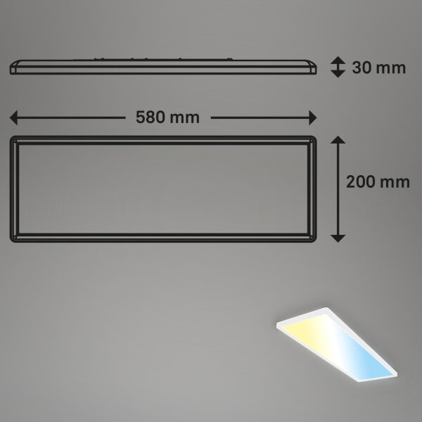 Briloner 7403-016 - LED Stmievateľné svietidlo SLIM LED/23W/230V 2700-6500K + DO