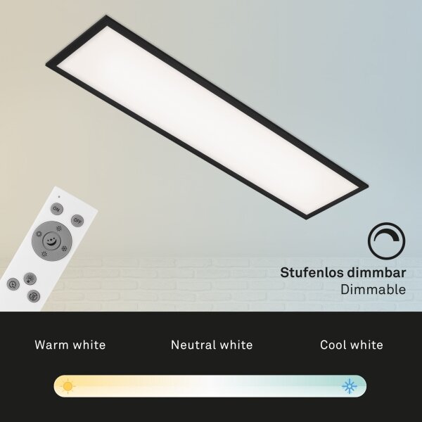 Brilo - LED Stmievateľné stropné svietidlo PIATTO LED/24W/230V 100x25 cm + DO