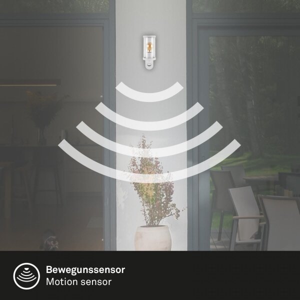 Briloner 3628-016 - Vonkajšie nástenné svietidlo 1xE27/12W/230V IP44 biela