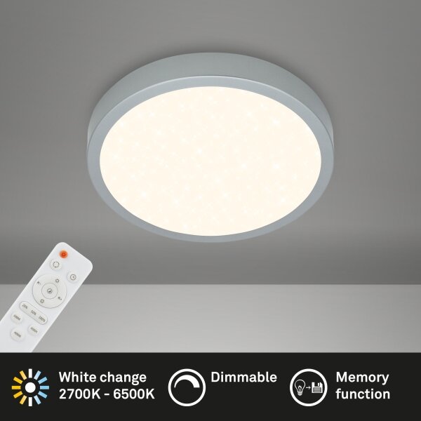 Briloner 3701-014 - LED Stmievateľné stropné svietidlo RUNA LED/18W/230V + DO