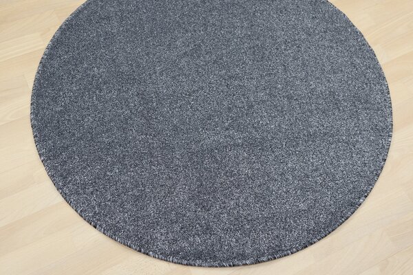 Vopi , Kusový koberec Apollo Soft antra kruh, 100x100 (priemer) kruh, šedá, chodba / predsieň