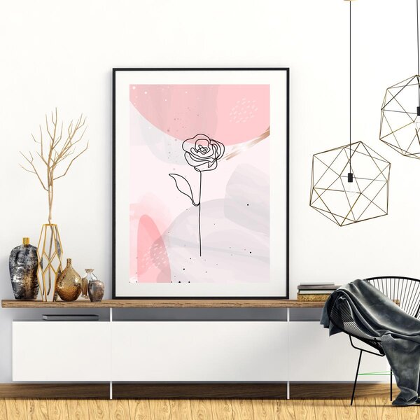 Plagát - Ruža (A4)