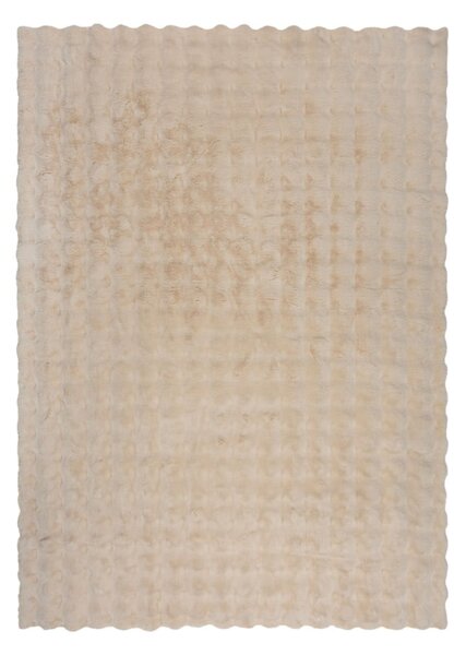 Krémová syntetická kožušina 80x150 cm Waffle Faux Fur – Flair Rugs