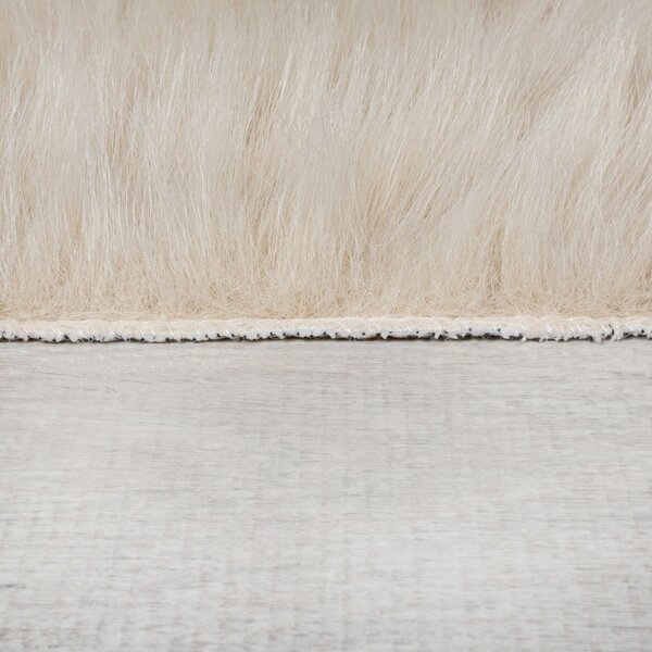 Krémová syntetická kožušina 80x150 cm Waffle Faux Fur – Flair Rugs